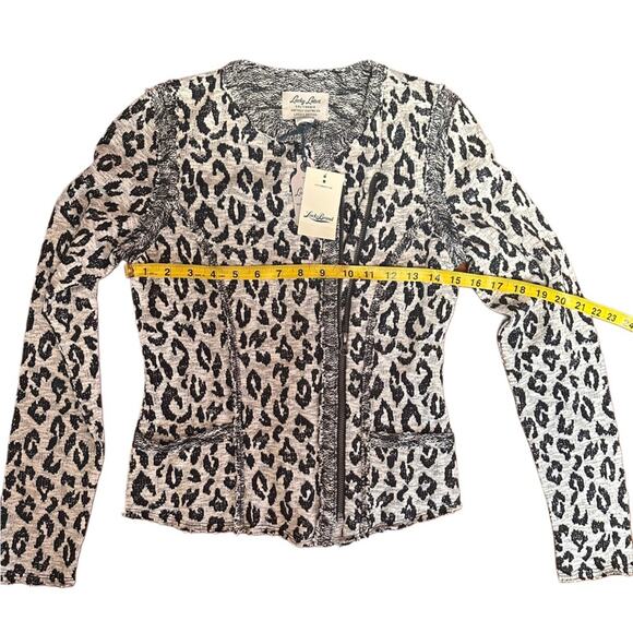 LUCKY BRAND Black and White Leopard Blazer - Picture 9 of 9